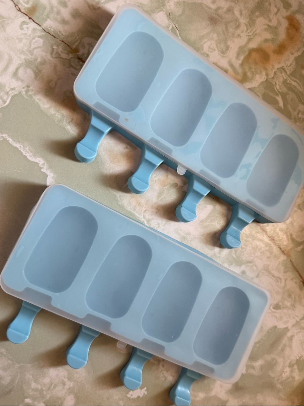 Silicone cake pop Popsicle Mold Set in Light Blue